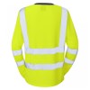 Leo Workwear Lydford Class 2 Hi-Vis Yellow Women's Long Sleeve T-Shirt Leo Workwear Lydford Class 2 Hi-Vis Yellow Women's Long Sleeve T-Shirt